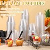 Gandeer 200 Pack Clear Plastic Cups 6 oz Dessert Yogurt