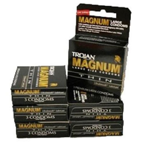 Product Of Trojan, Magnum Thin Ultra Smooth Lubricant, Count 6 (3Pk) - Birth Control/ Grab Varieties & Flavors