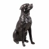 Hi-Line Gift 19" H Labrador Statue Bronze Home Decor Modern