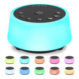 Color Noise Color Noise Sound Machines with 10 Colors Night Light 25 Soothing Sounds and Sleep White Noise Machine 32 Volume Levels 5 Timers Adjustable Brightness Memory Function for Adults Kids Baby