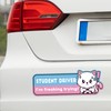 CNhoqc CNhoqc New Driver Car Magnet - 4pcs Cute Nervous