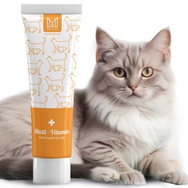 Mersjo Anti-Hairball Cat Paste with Multivitamin 100 g - Dietary Supplement for Cats, Against Hairballs, with Omega Fatty Acids, Vitamins A/C/E, for Grooming & Digestion