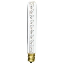 Bulbrite Incandescent T6.5 Intermediate Base (E17) Light Bulb, 9 Watt, Clear
