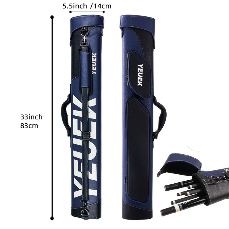 YEUEK Pool Cue Case,2x4 Holds Pool Stick Case with 2