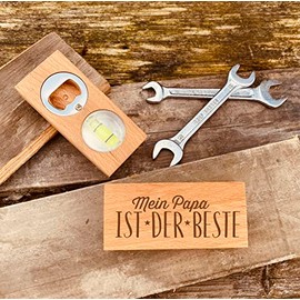 Bottle opener with spirit level dad Father's Day individual gift