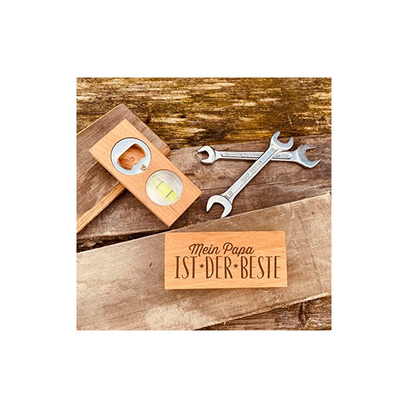 Bottle opener with spirit level dad Father's Day individual gift