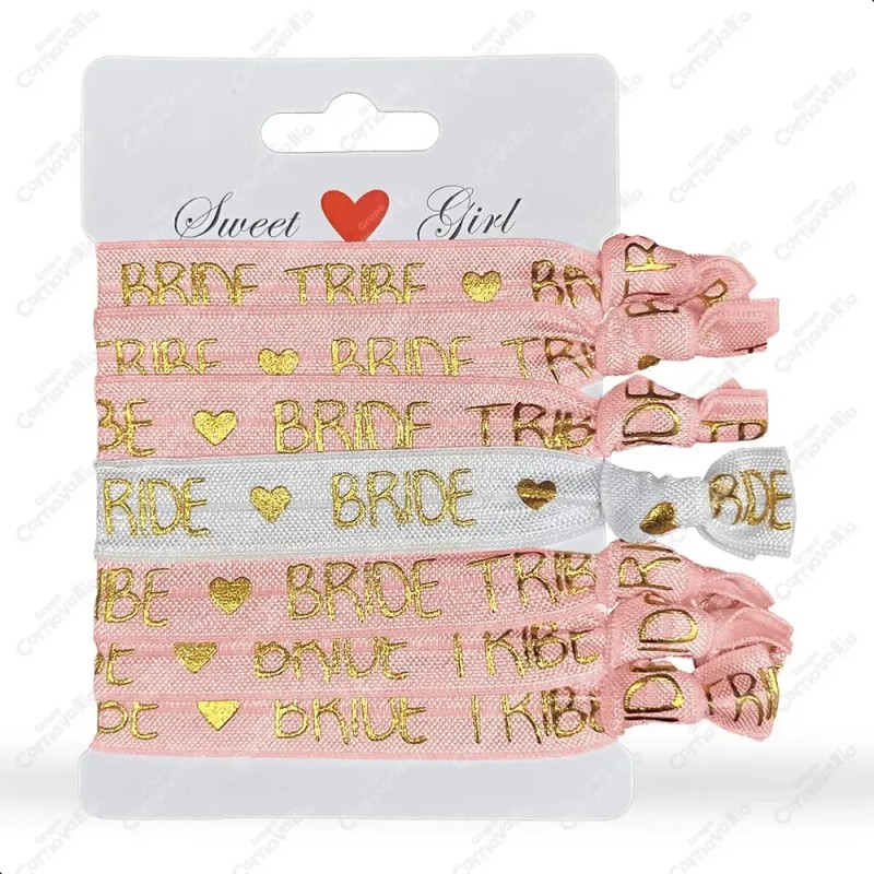 Pulseras Despedida Soltera Bride Damas Honor Rosa Bacheloret Rosa