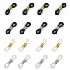 Ruwado 16 Pcs Eyeglasses Chain Ends Anti Slip Silicone Spring