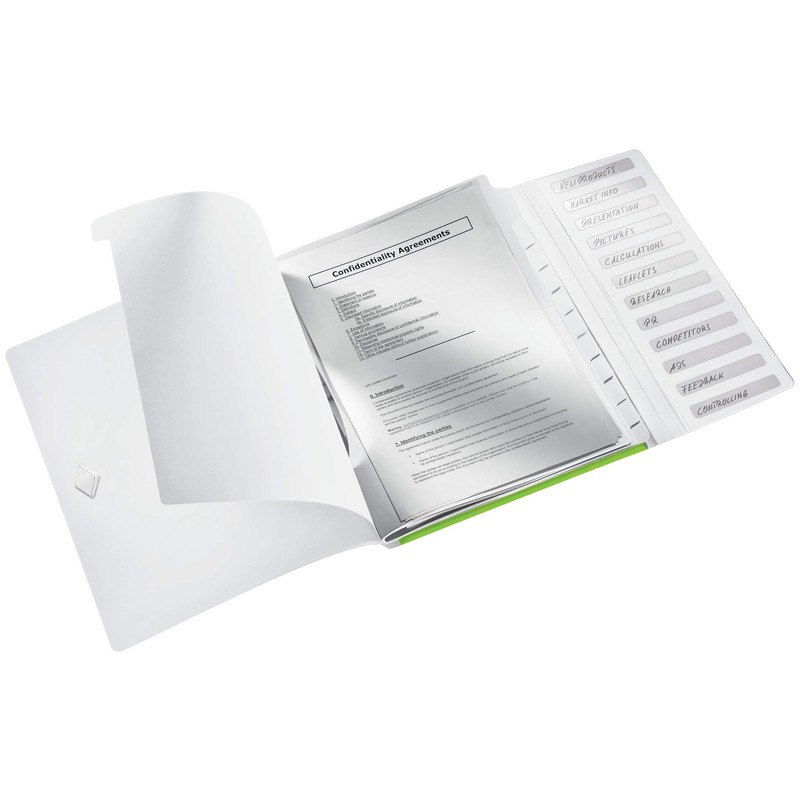 Leitz A4 file for up to 200 sheets, 6 compartments