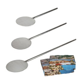 Beeketal Gastro Stainless Steel Pizza Shovel - diameter 200 or 300 mm - Total Length 60, 80 or 100 cm - No Sharp Edges