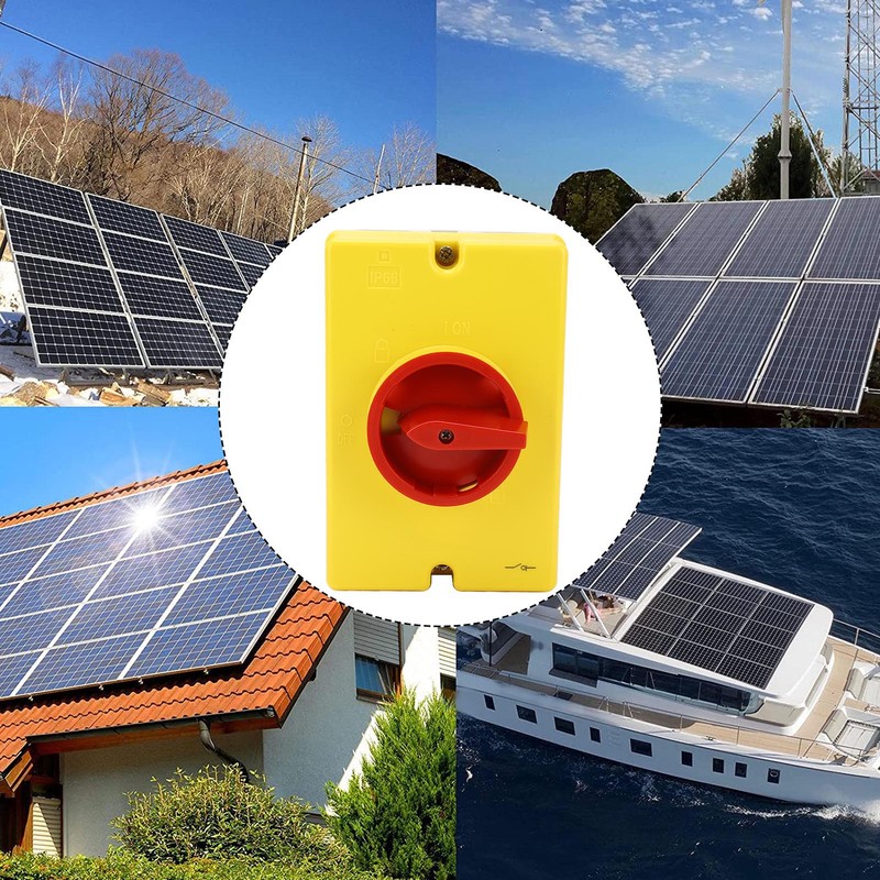 Solar Disconnect Switch 4P 415V 25A PV Isolator Switch IP66