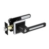 BAOLONG Square Modern Door Handle and Lockset with Same Key,