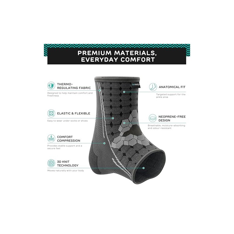 bonmedico Professional Tasano Ankle Bandage – Compression Support for Stability
