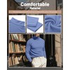 Ficerd 3 Pack Men's Big and Tall Turtleneck Shirts Cotton