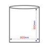 Ordi ASW-LN70-10 Trash Bags, 15.4 gal (70 L), Transparent, Pack