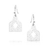 Montana Silversmiths Out West Cow Tag Earrings