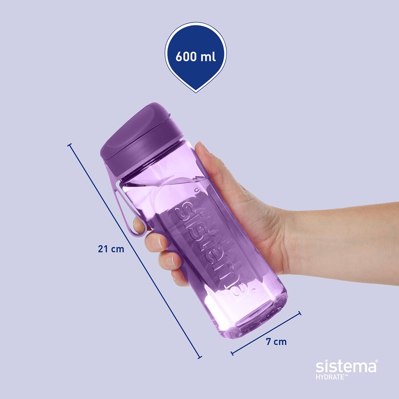 Sistema Swift Sports Water Bottles | 600 ml | Leakproof