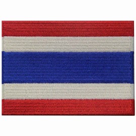 Thailand Flag Embroidered Patch Thai Iron On Sew On National Emblem