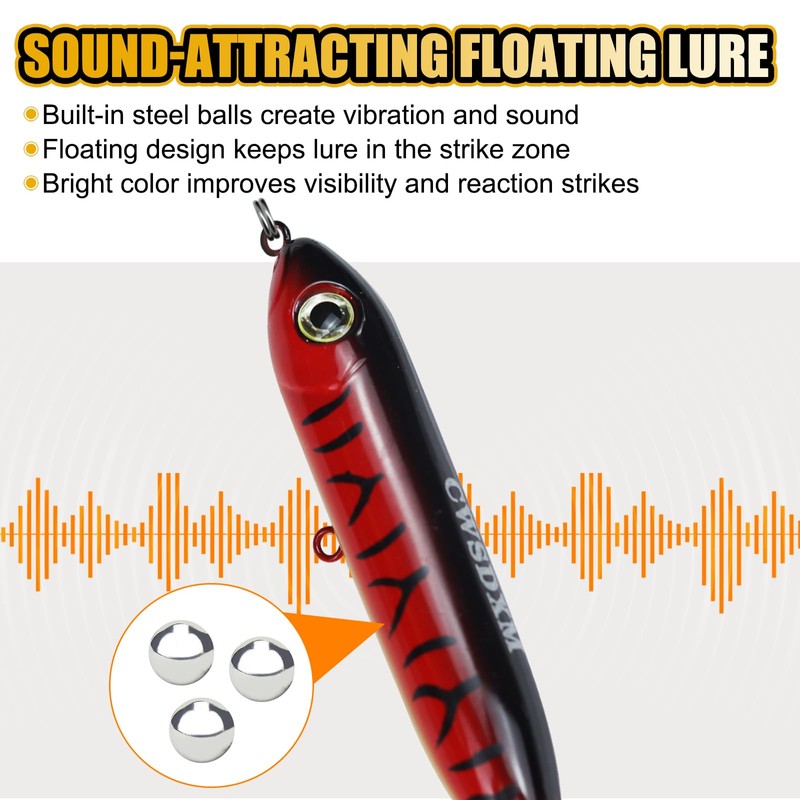 Catfish Rig with Rattle Float, Pre-Assembled Fishing Rig for Catfish,