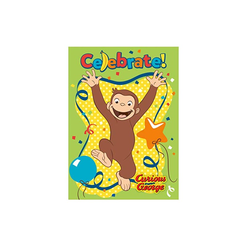 Curious George Invitations (Pack of 8) - Delightfully Fun &
