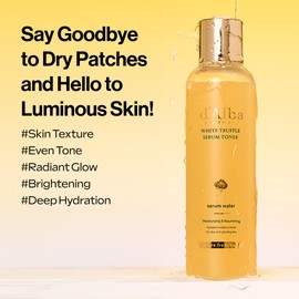 d'alba Piedmont d'alba Piedmont White Truffle Moisturizing Serum Toner, Glass Skin with Double Vitamin Skincare, Face Moisturizer, (6.08fl. oz)