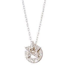 The KISS Toy Story DI-SN707CB White Cubic Silver Necklace, Cubic Zirconia