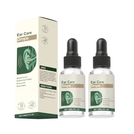 Ear Care Drops Gentle Formula 2PCS, Natural Ingredients, Relieve Tinnitus by Unblocking Secretions for Daily Ear Hygiene, Easy to Use & Portable for Men & Women