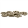 ButtonMode Suspender Brace Pant Buttons Set - 12 Khaki Beige