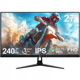 Z-EDGE 27" 1080P 240Hz 1ms Flat Panel Gaming Monitor, HDR10, FreeSync, HDMI, DP