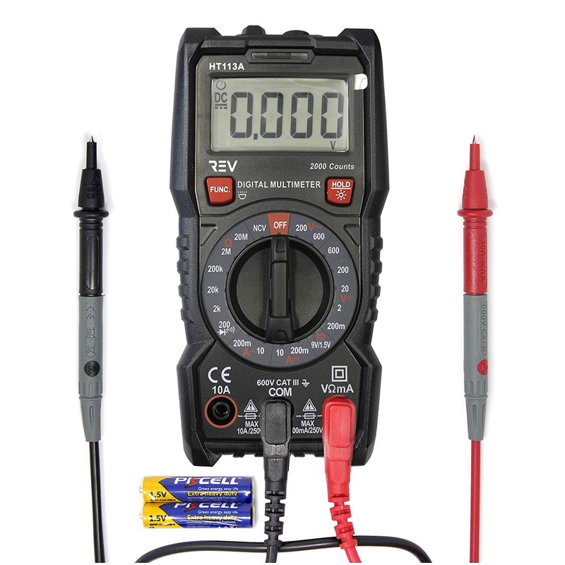 VViViD REV Digital Multimeter Voltage Tester (2000 Count)