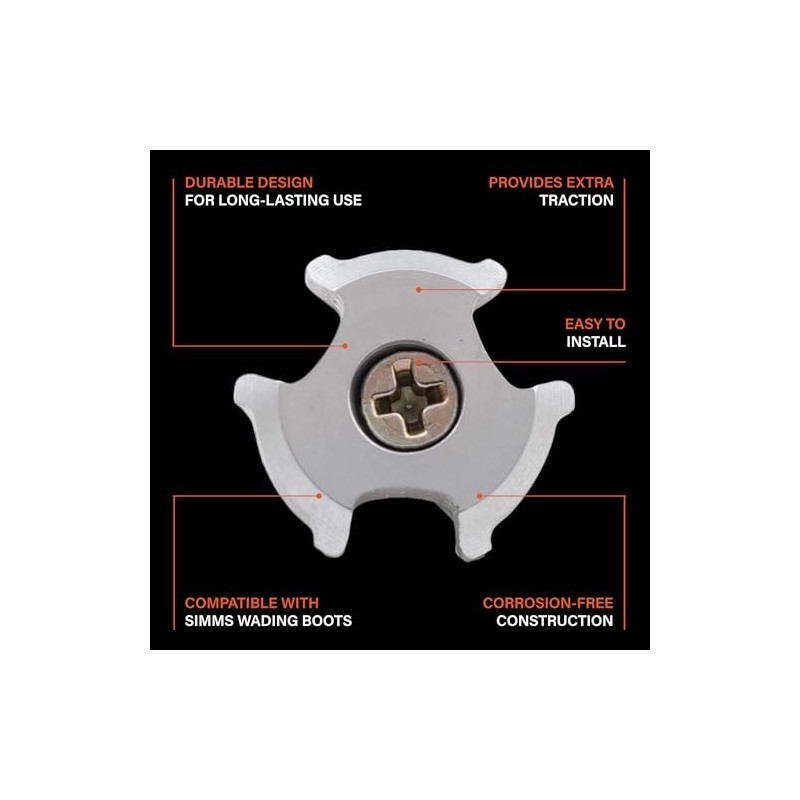 Simms ALUMIBITE STAR CLEAT - 10-PUCK
