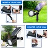 KEV KEV 800 Lumens Solar Spot Lights Outdoor,18 LEDs Solar