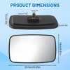 YnGia Tractor Mirrors Forklift Universal Rearview Mirror 9.25x5.3 inch HD
