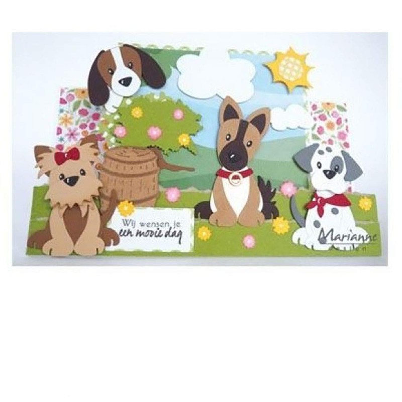 Marianne Design Cutting Die, Metal, Pink, Medium