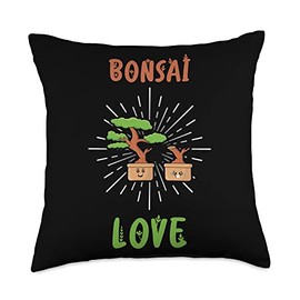 Bonsai Scissors, Bonsai Lover, Bonsai Fan Love, Lover, Funny Bonsai Throw Pillow, 18x18, Multicolor