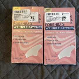Unbranded 2  - Forehead Wrinkle Patches -  Peptides  Collagen Vitamin E - Expires 3/1/2028