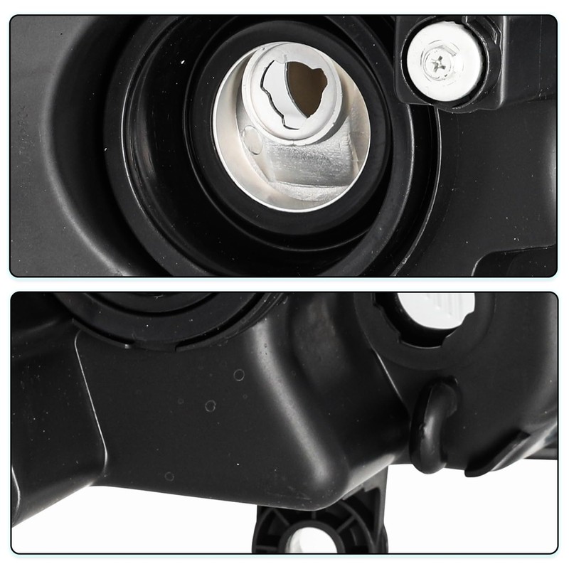 TUSDAR Headlight Assembly Set Fit for 2008-2016 Chrysler Town &