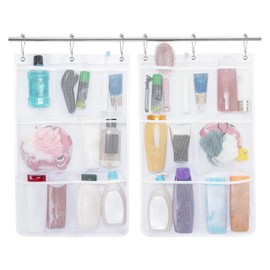 Shower Organizer Bag | Quick Dry Bath Organizer Wall Hanger - Space Saving Toiletry Accessories Organization Solution for Adults Friends Lovers College