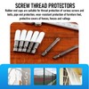 1/4" Screw Thread Protectors for Storm Hurricane Shutters Bolts White