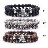 Mafab Conjunto De Pulseras Buda Cuentas Naturales Unisex 2pz