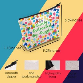 MNIGIU Funny Puzzle Gift Puzzle Cosmetic Bag Puzzle Lover Gift Puzzle Gift Puzzle Nerd Gift Puzzle Games Gift (Puzzle Bag)