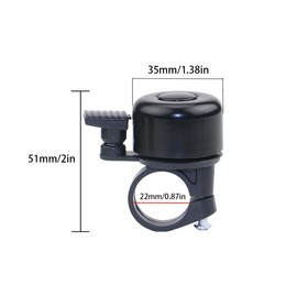 TFIRY 2 Pack Bike Bell Mini Bicycle Bell Thumb Bell for Adults Kids Boys Girls BMX MTB Bicycle Mountain Bike Scooter Folding Bicycle (Red)