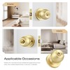 Leydebong 10 Pack Keyed Alike Door Knobs, Gold Door Knobs