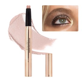 BowJian Matte Eyeshadow Stick Eyeshadow Primer Base Stick Eye Shadow Highlighter Stick Eye Brightener Stick Glitter Eyeshadow Pencil Waterproof Cream Eyeshadow Pen Natural Makeup #02 Sand shimmer