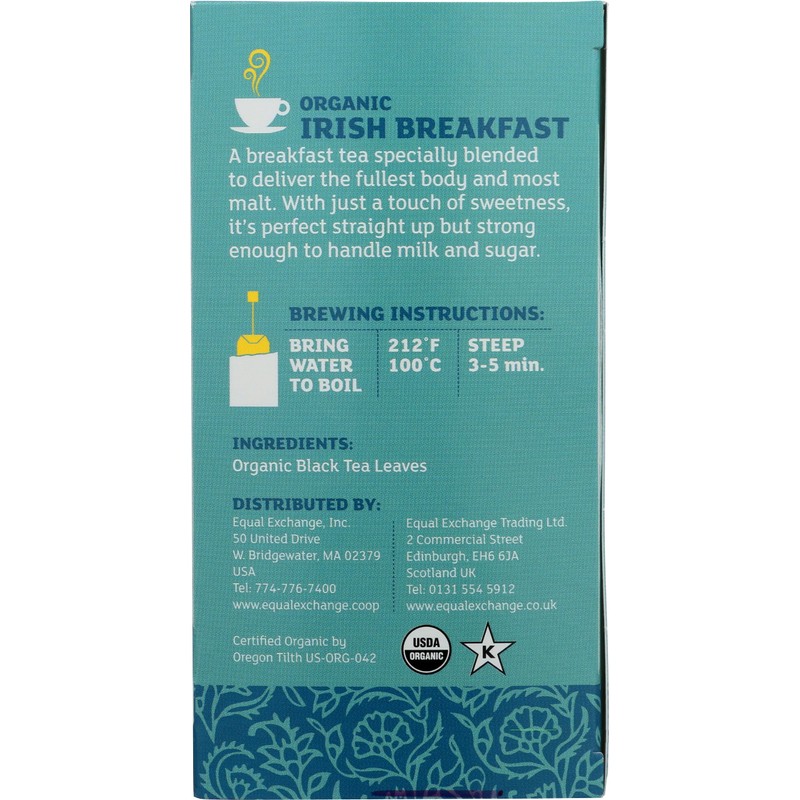 EQUAL EXCHANGE Organic Irish Breakfast Tea, 20 CT