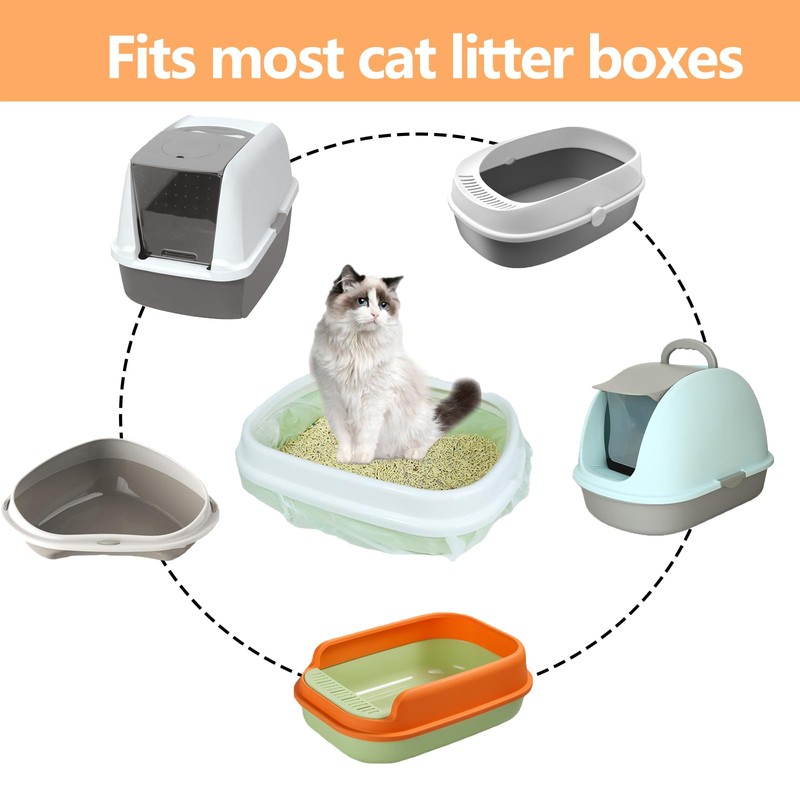 30Pcs Cat Litter Tray Liners - 45 X 79CM Cat