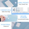 Pack of 50 A5 Document Wallets Waterproof Document Folders for