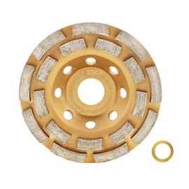 Diamond Grinding Wheels115mm - BGTEC Grinding Cup Wheel Arbor：22.23/15.875mm for Polishing and Cleaning Marble Concrete Masonry