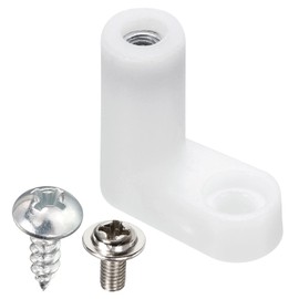 PATIKIL L Type PCB Spacer, 15 Pack PCB Insulated Board Motherboard Standoffs Plastic Foot Spacer for Arcade Gaming Board Replacement Parts