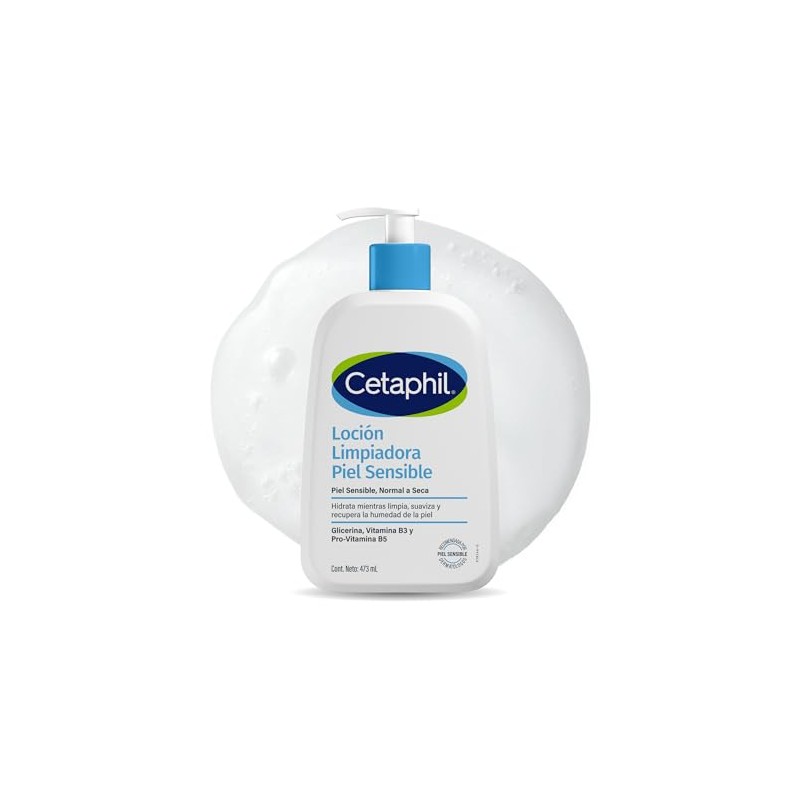 Cetaphil - Loción Limpiadora Facial Corporal Piel Sensible y Seca